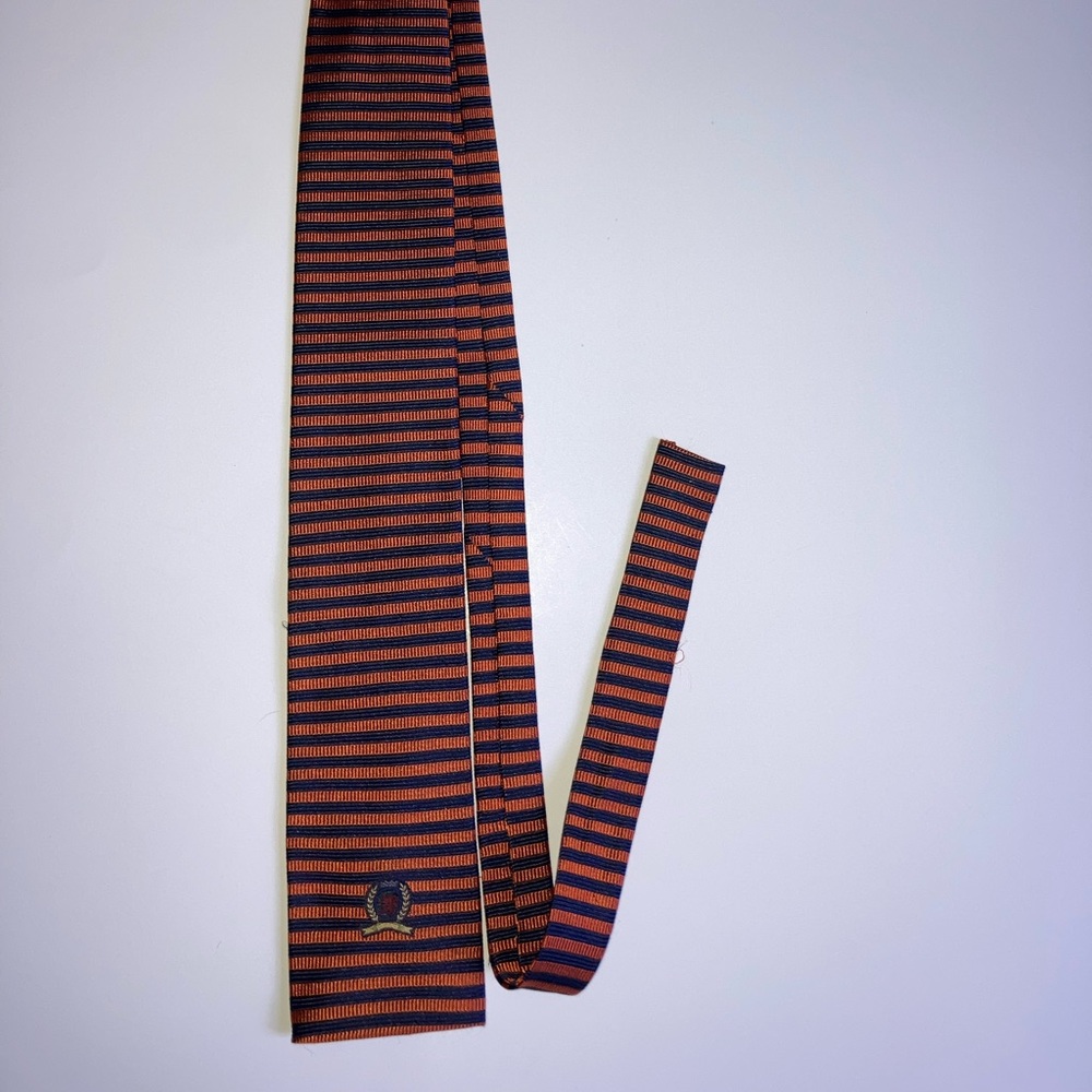 Vintage 80s Tommy Hilfiger Square Tie